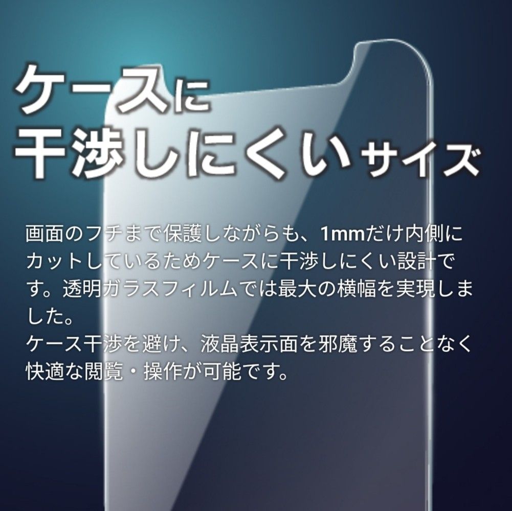 iPhone12mini  ガラス フィルム ブルーライトカット 　干渉なし 画面フィルム 保護 iPhone 12 mini