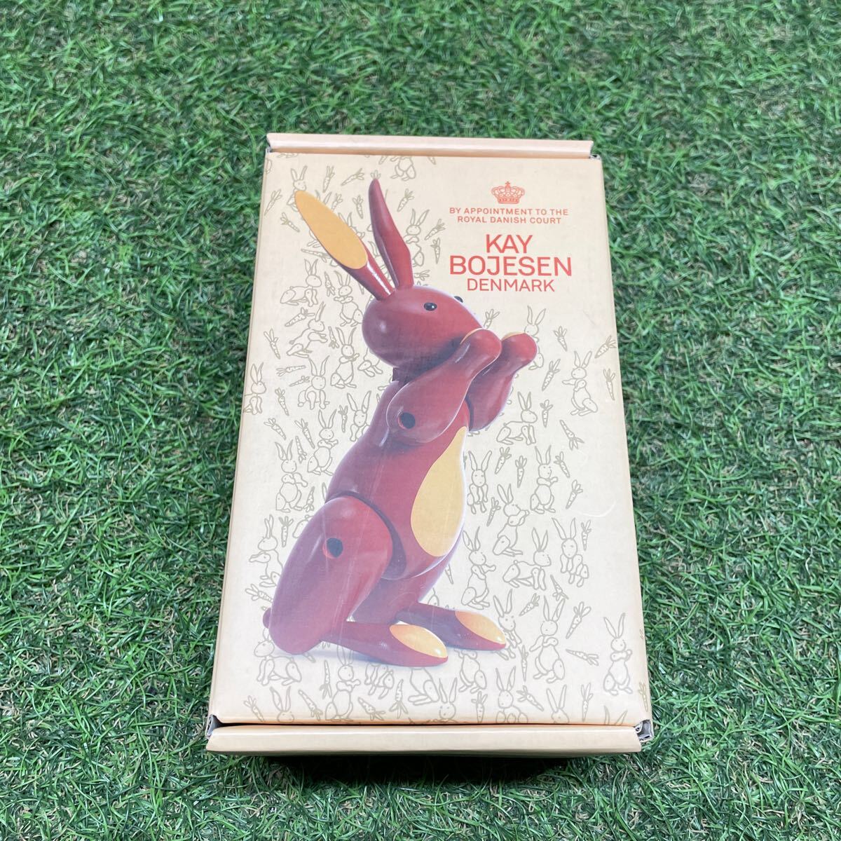 GX048 KAY BOJESEN－カイ・ボイスン 木製フィギュア Rabbit 北欧 木製玩具 インテリア 雑貨 箱傷有り 未使用 保管品 フィギュア_画像5