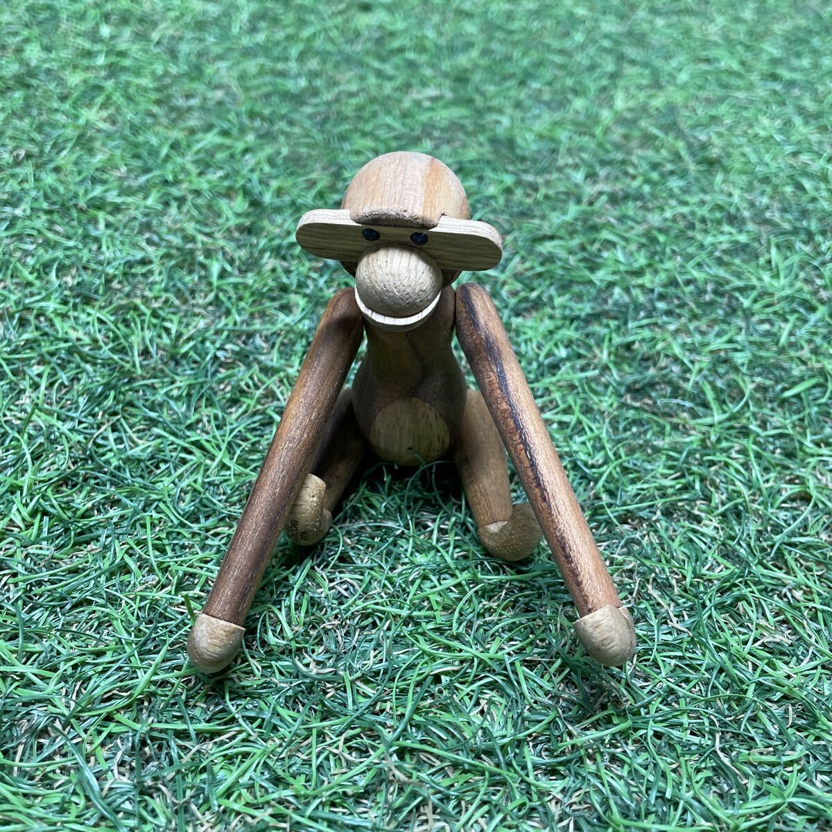 GX163 KAY BOJESEN－カイ・ボイスン 木製フィギュア MONKEY 北欧 木製玩具 インテリア 雑貨 未使用 保管品 フィギュアの画像2