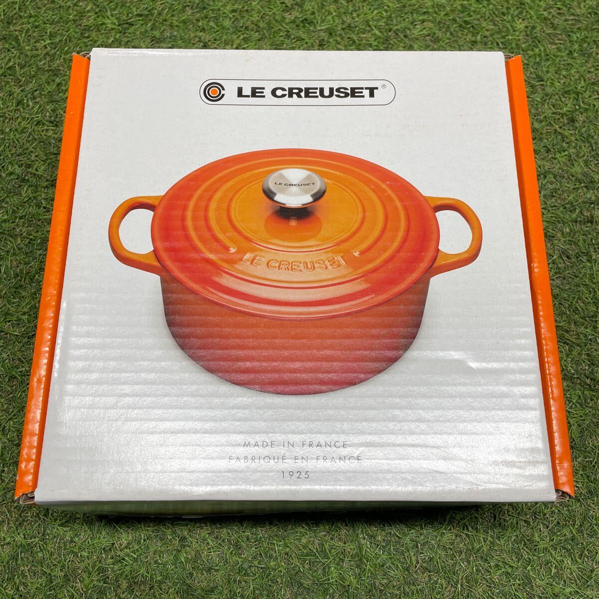 GX522 LE CREUSET ル・クルーゼ 両手鍋2117720-20cm ココット ロンド ホーロー鍋 料理 調理器具 ブラック 箱汚れ破れ有り 未使用 保管品 鍋_画像6