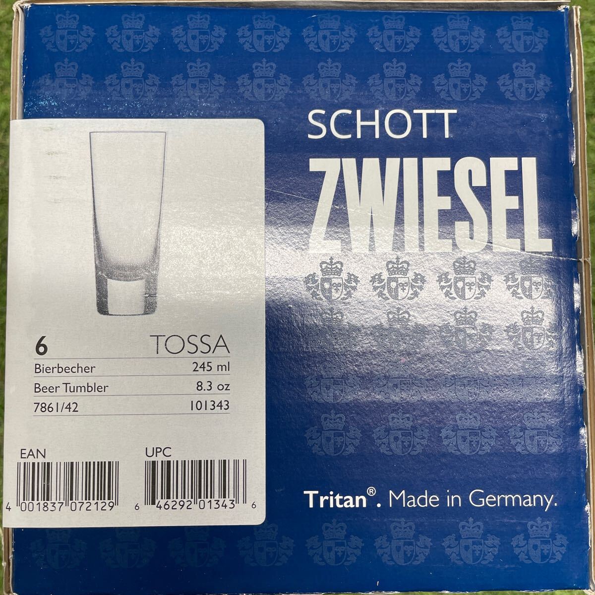 GX530 SCHOTT ZWIESEL ショットツヴィーゼル TOSSA トッサ ウィスキー Tumbler 101343 6個セット 8.3oz 箱汚れキズ 未使用 保管品 グラス_画像7