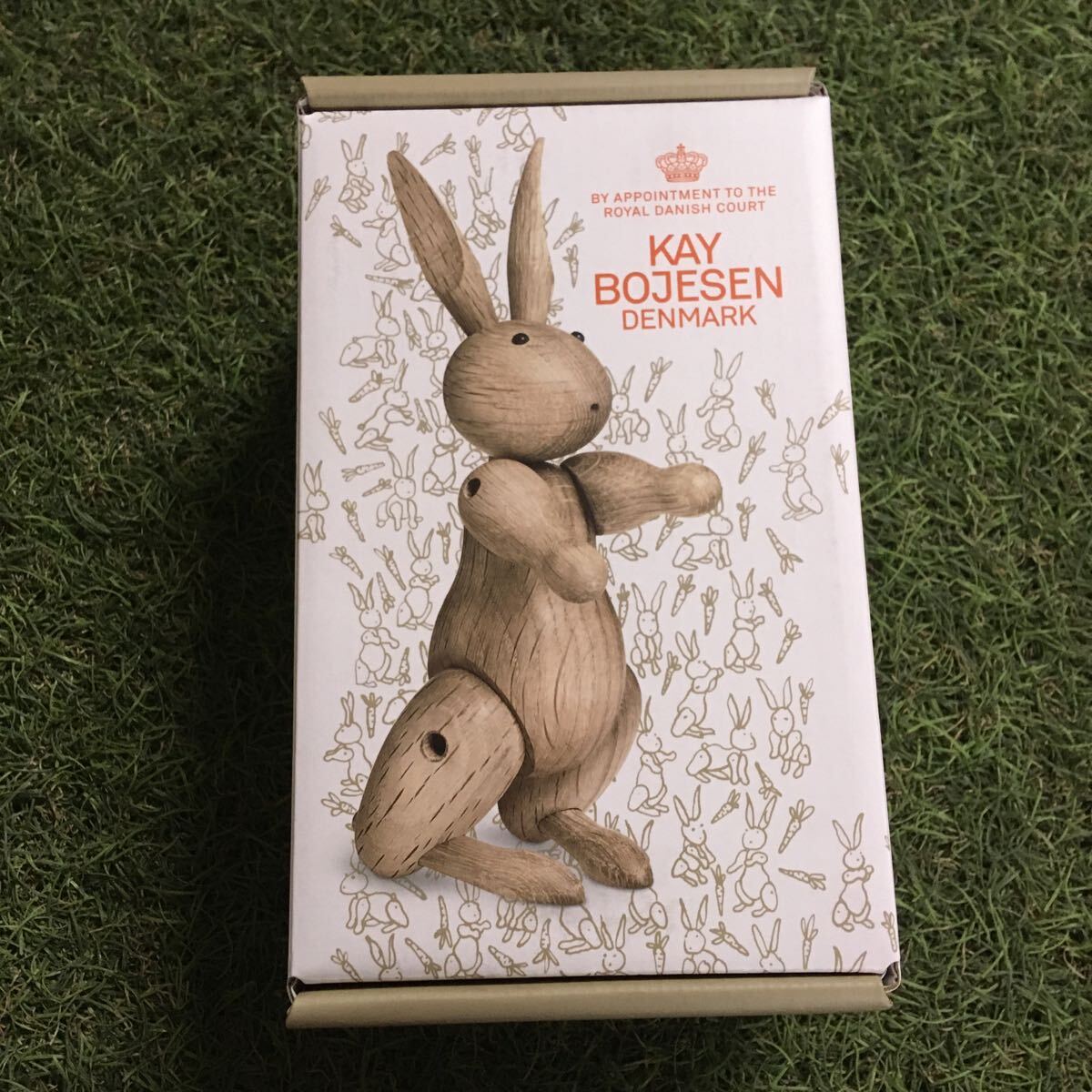 GX243 KAY BOJESEN－カイ・ボイスン 木製フィギュア RABBIT 北欧 木製玩具 インテリア 雑貨 未使用 保管品 フィギュアの画像5