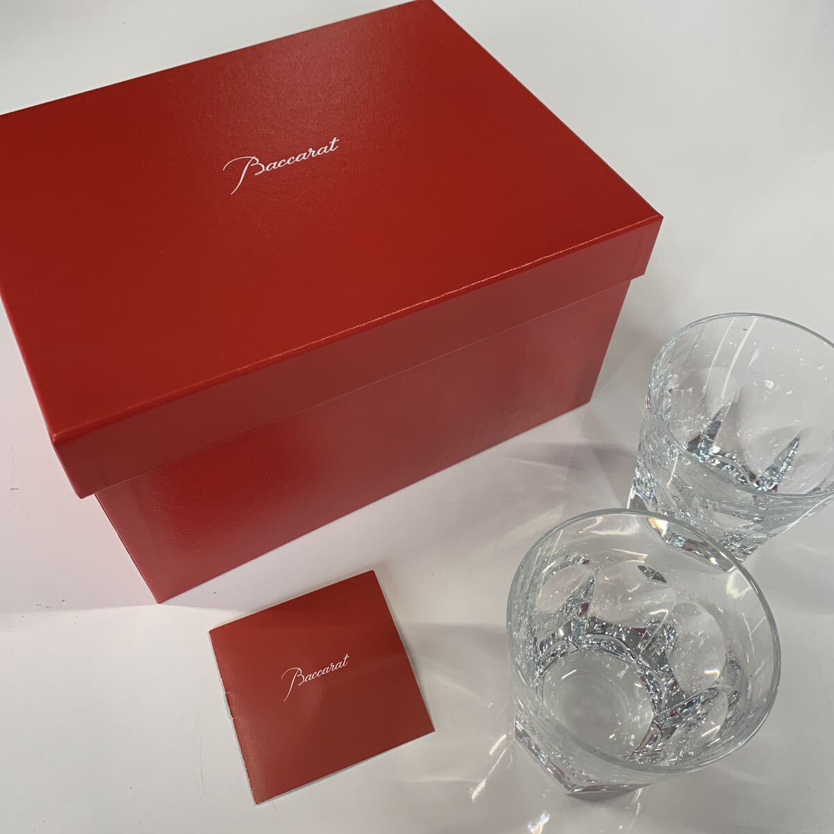 GX801 Baccarat バカラ HARCOURT アルクール OF9.5cm 238ペア グラス ロックグラス 食器 未使用 展示品 洋食器の画像1