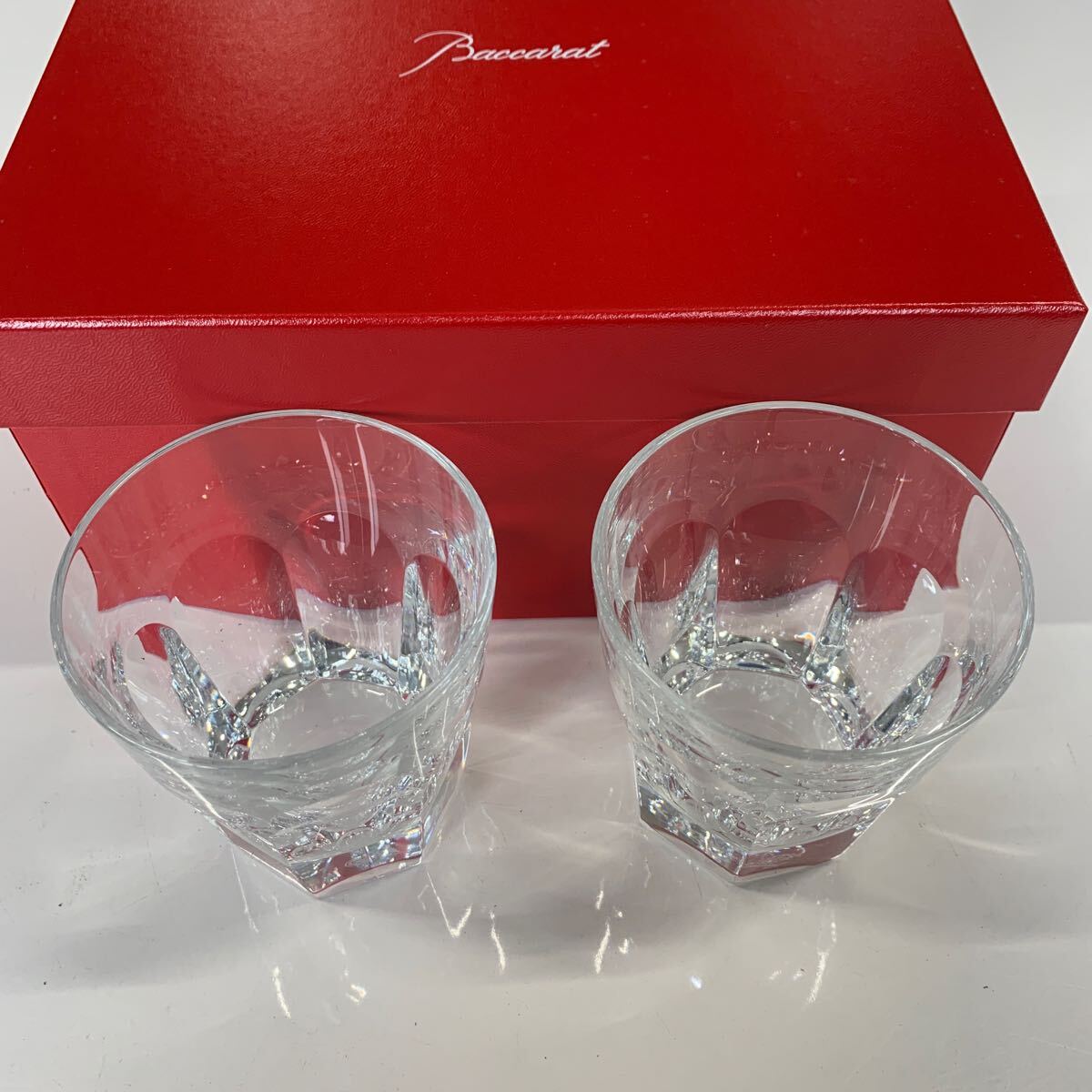 GX803 Baccarat バカラ HARCOURT アルクール OF9.5cm 238ペア グラス ロックグラス 箱潰れあり 食器 未使用 展示品 洋食器の画像2