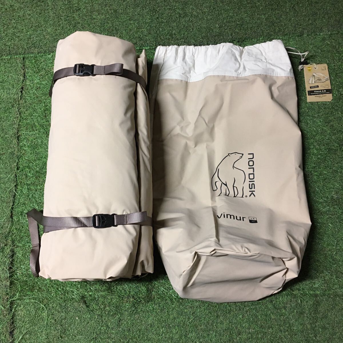 GX1255 NORDISK ノルディスク 142030 ヴィムル 4.8 ロッジ型 コットン 4人用 キャンプ アウトドア Natural 未開封 未使用 保管品 テントの画像1