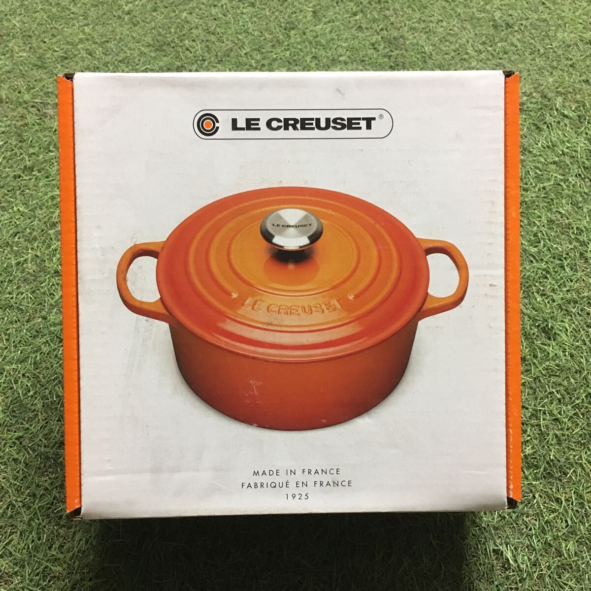 GX1502 LE CREUSET ル・クルーゼ 両手鍋2117720-20cm ココット ロンド ホーロー鍋 料理 調理器具 ブラック 箱汚れ破れ 未使用 保管品 鍋の画像5