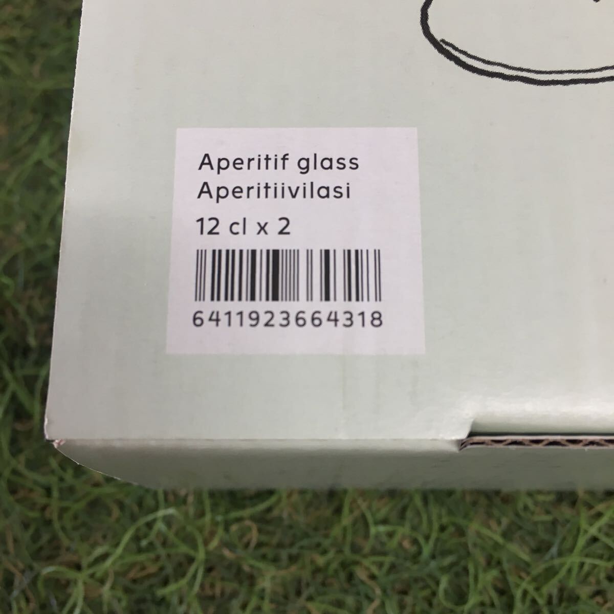 GX1668 iittala イッタラ Raami Aperitif glass Aperitiivilasi 120ml ペア クリア 北欧 2点まとめ 未使用 保管品 グラスの画像5
