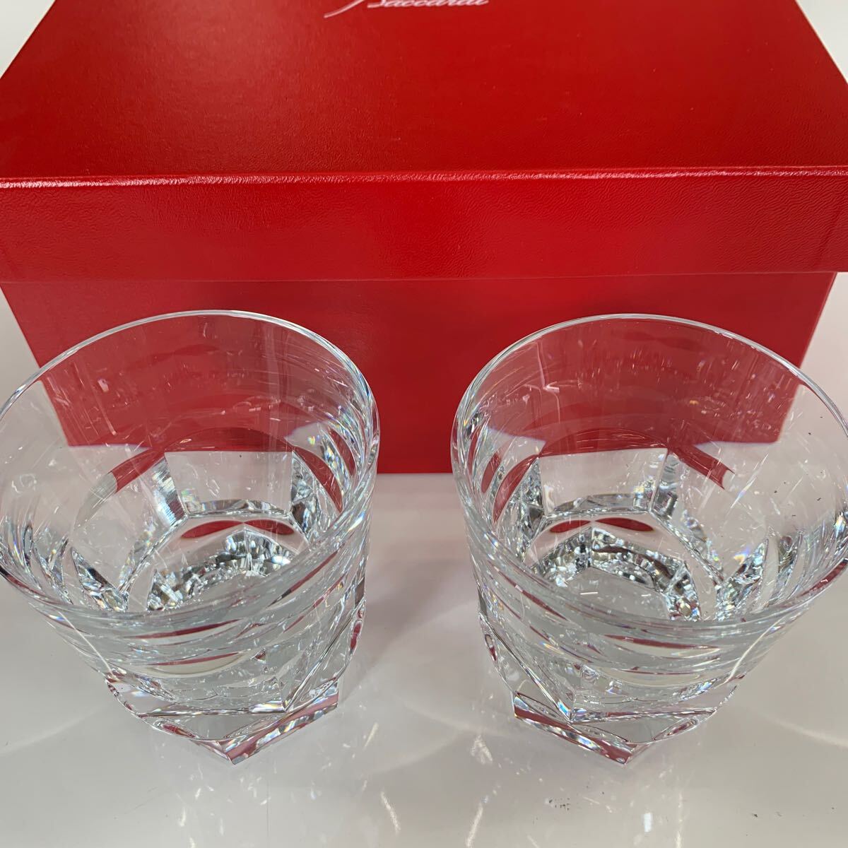 GX820 Baccarat バカラ HARCOURT ABYSSE アルクール アビス OF9.6cm 216ペア グラス ロックグラス 食器 未使用 展示品 洋食器の画像3