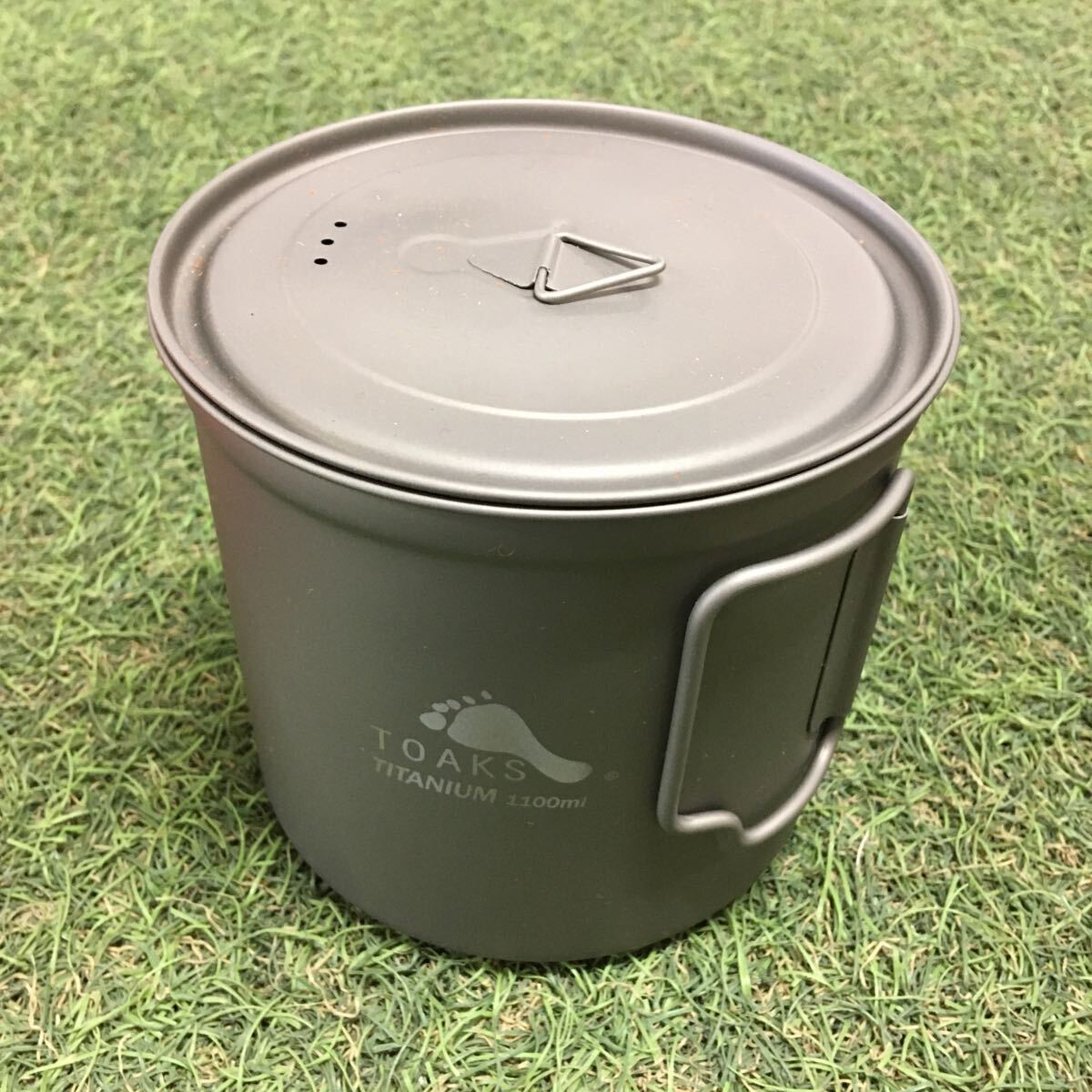 GX4267 TOAKS トークス チタン製ポット 1100ml POT-1100 アウトドア 調理器具 ポット キャンプ 未使用 保管品 アウトドア製品の画像2