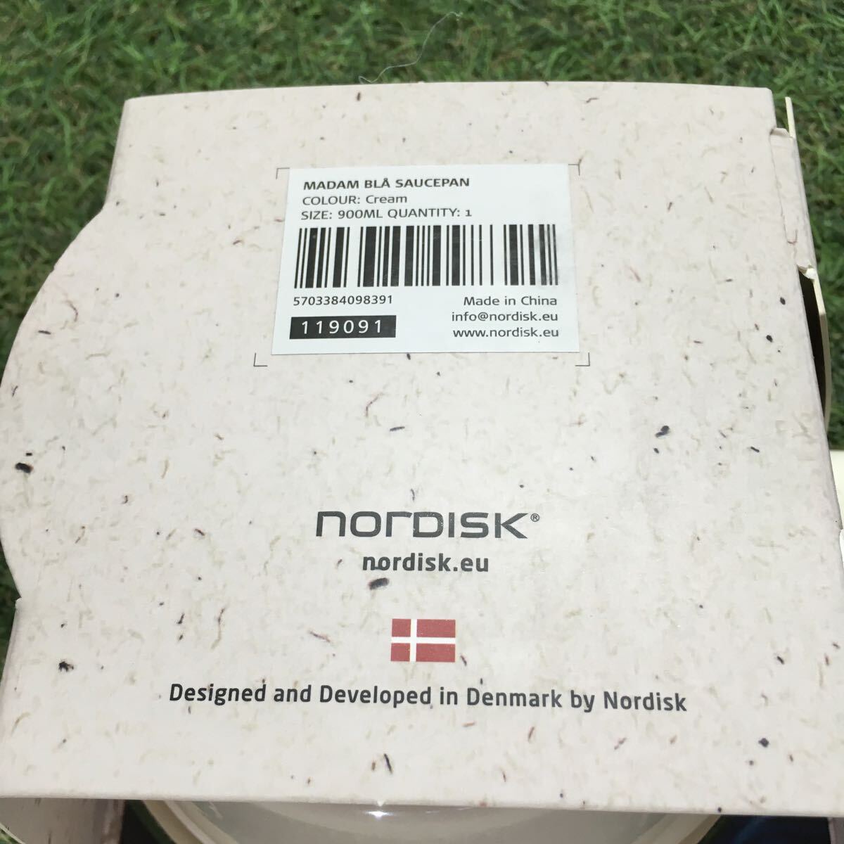 GX1773 NORDISK ノルディスク 119091 マダムブロー ソースパン 900ml クリーム キャンプ アウトドア 北欧 未使用 保管品 アウトドア用品の画像5