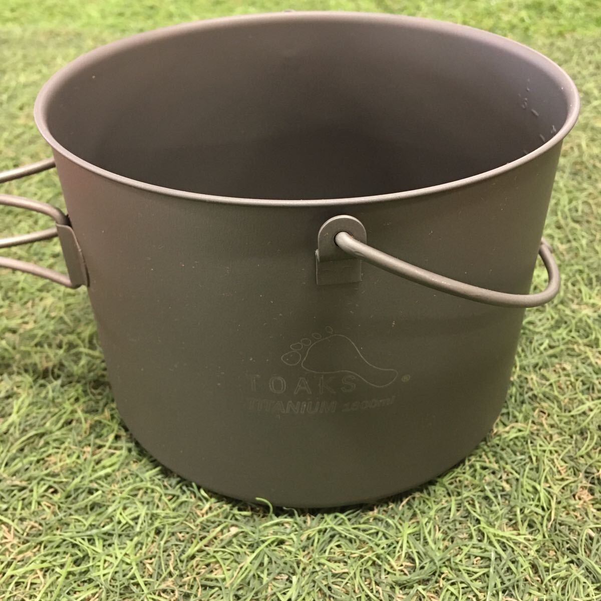 GX4286 TOAKS トークス チタン製ポット 1600ml POT-1600-BH アウトドア 調理器具 ポット キャンプ 未使用 保管品 アウトドア製品の画像2