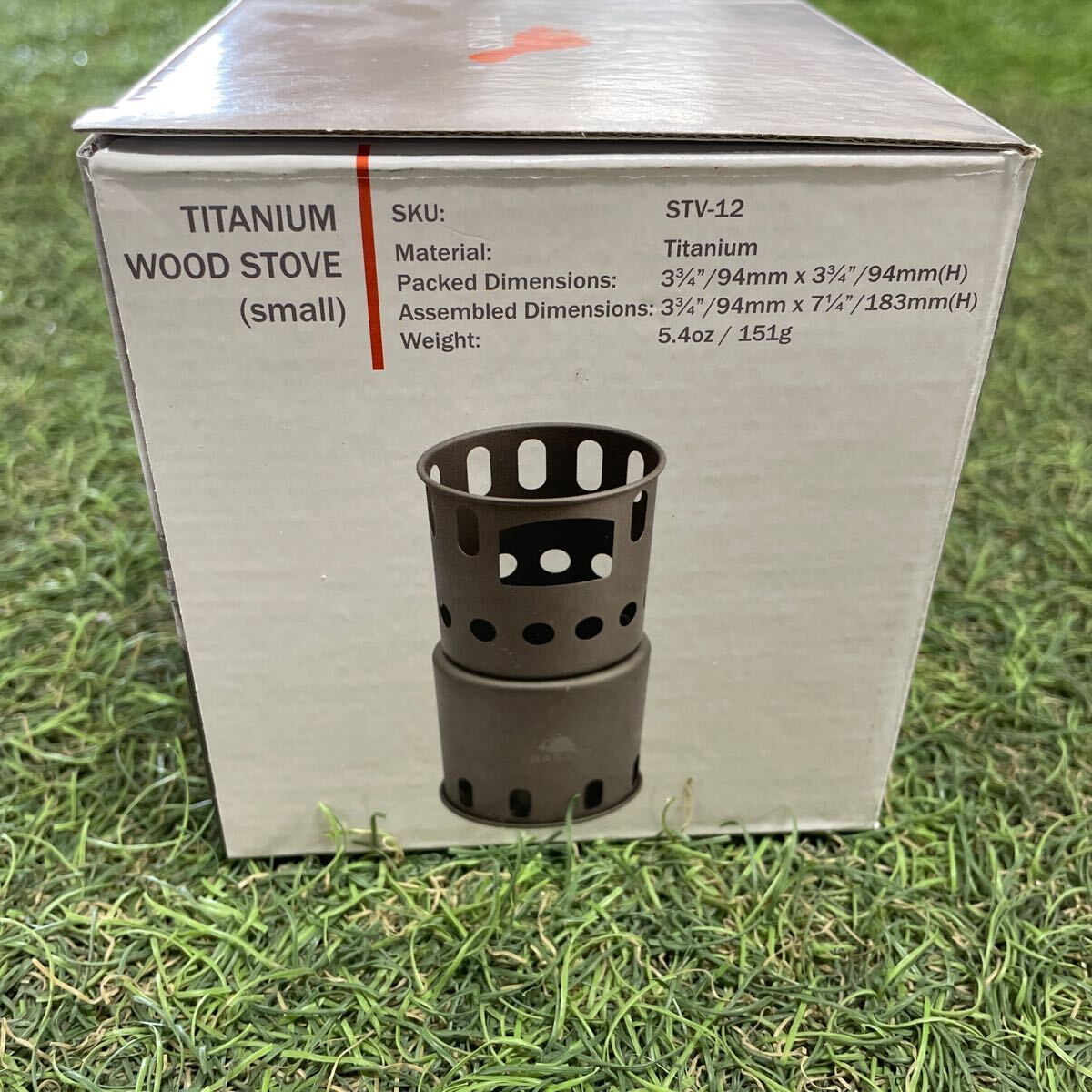 GX1648 TOAKS トークス TITANIUM WOOD STOVE(small) STV-12 ストーブ アウトドア キャンプ レジャー 箱傷有り 未使用 保管品 焚き火台の画像5