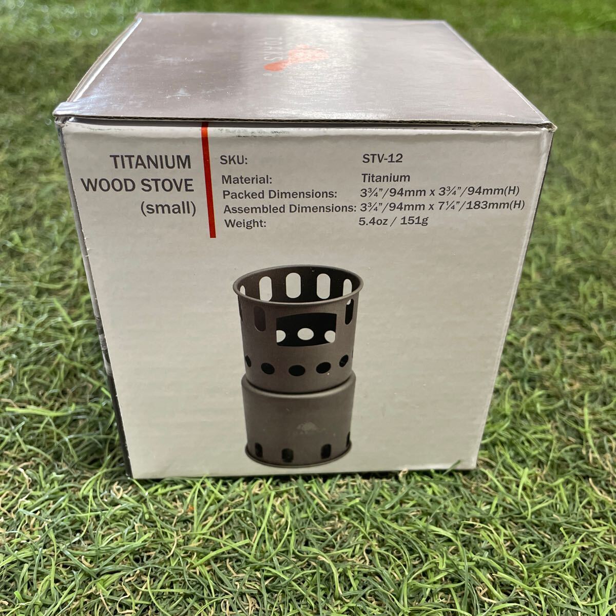 GX4758 TOAKS トークス TITANIUM WOOD STOVE(small) STV-12 ストーブ アウトドア キャンプ 本体.袋.箱傷汚れ有り 未使用 保管品 焚き火台の画像5