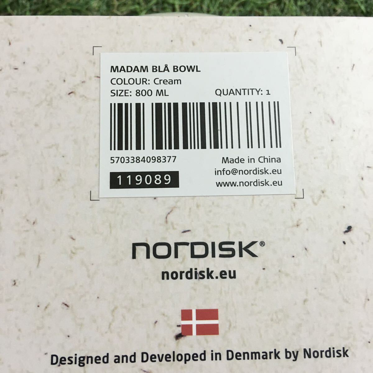 GX4696 NORDISK ノルディスク 119089 マダムブロー ボウル 800ml クリーム キャンプ アウトドア 北欧 未使用 保管品 アウトドア用品の画像6