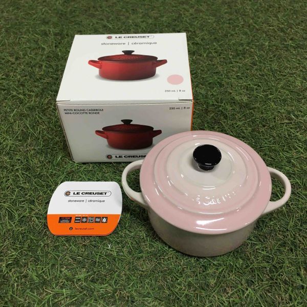 G2097X LE CREUSET ル・クルーゼ ミニココット ロンド 10cm 250ml シェルピンク 料理 キッチン用品 ココット 未使用 保管品 食器の画像1