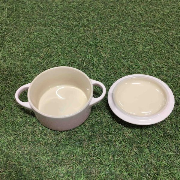 GX2093 LE CREUSET ル・クルーゼ ミニココット ロンド 10cm 250ml シェルピンク 料理 キッチン用品 ココット 未使用 保管品 食器の画像2