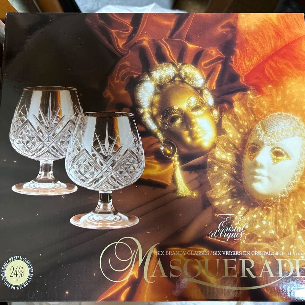 MASQUERADE マスカレード グラス フランス製 ブランデーグラス ガラスの画像5