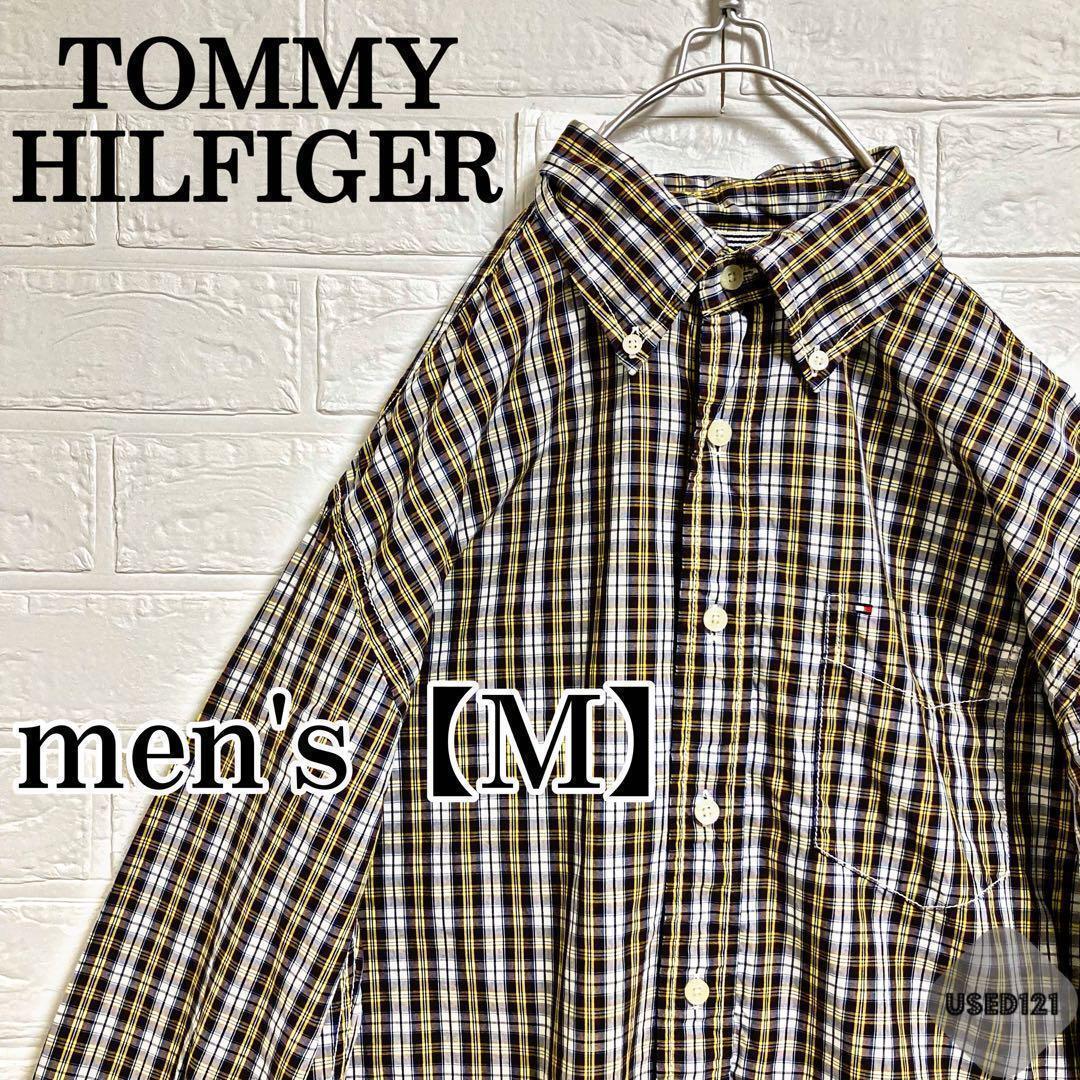 m27【TOMMY HILFIGER】ボタンダウンシャツ【メンズM】チェック_画像1