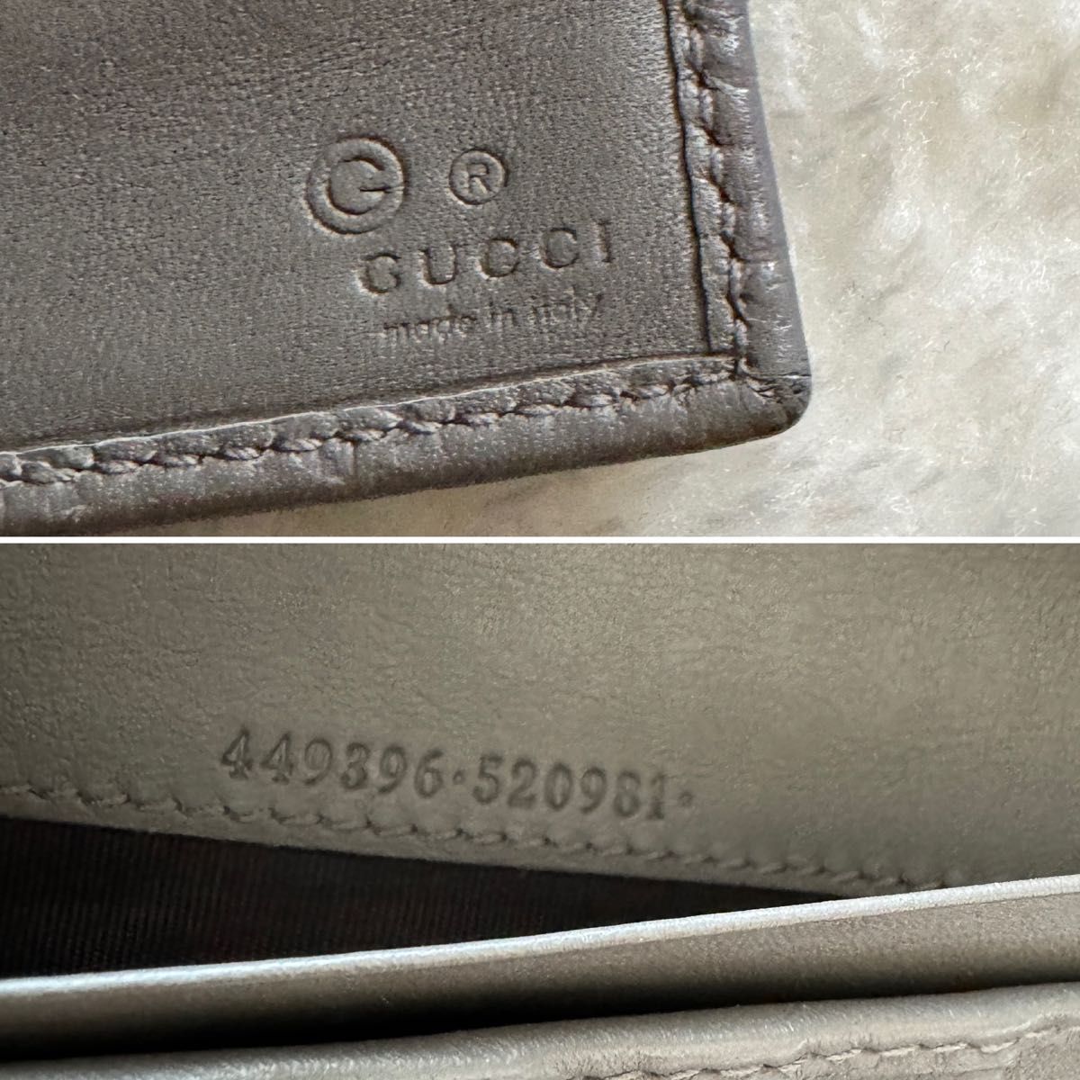 【美品】 136 GUCCI グッチ  2つ折り  長財布