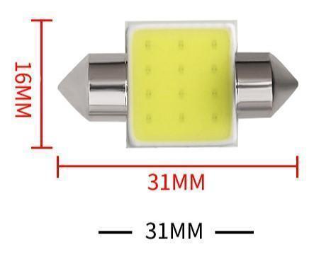 ★COB 12SMD　T10×31 LED ルームランプマップランプホワイト 6個_画像3