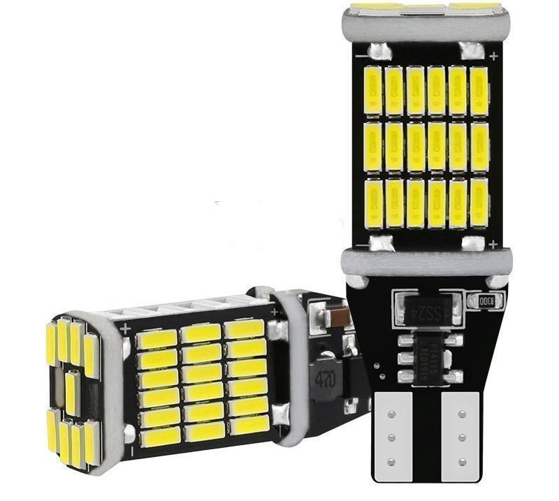 ★T16 T10 LED ホワイト 45SMD 6000Kナンバー灯 直視厳禁 6個の画像3