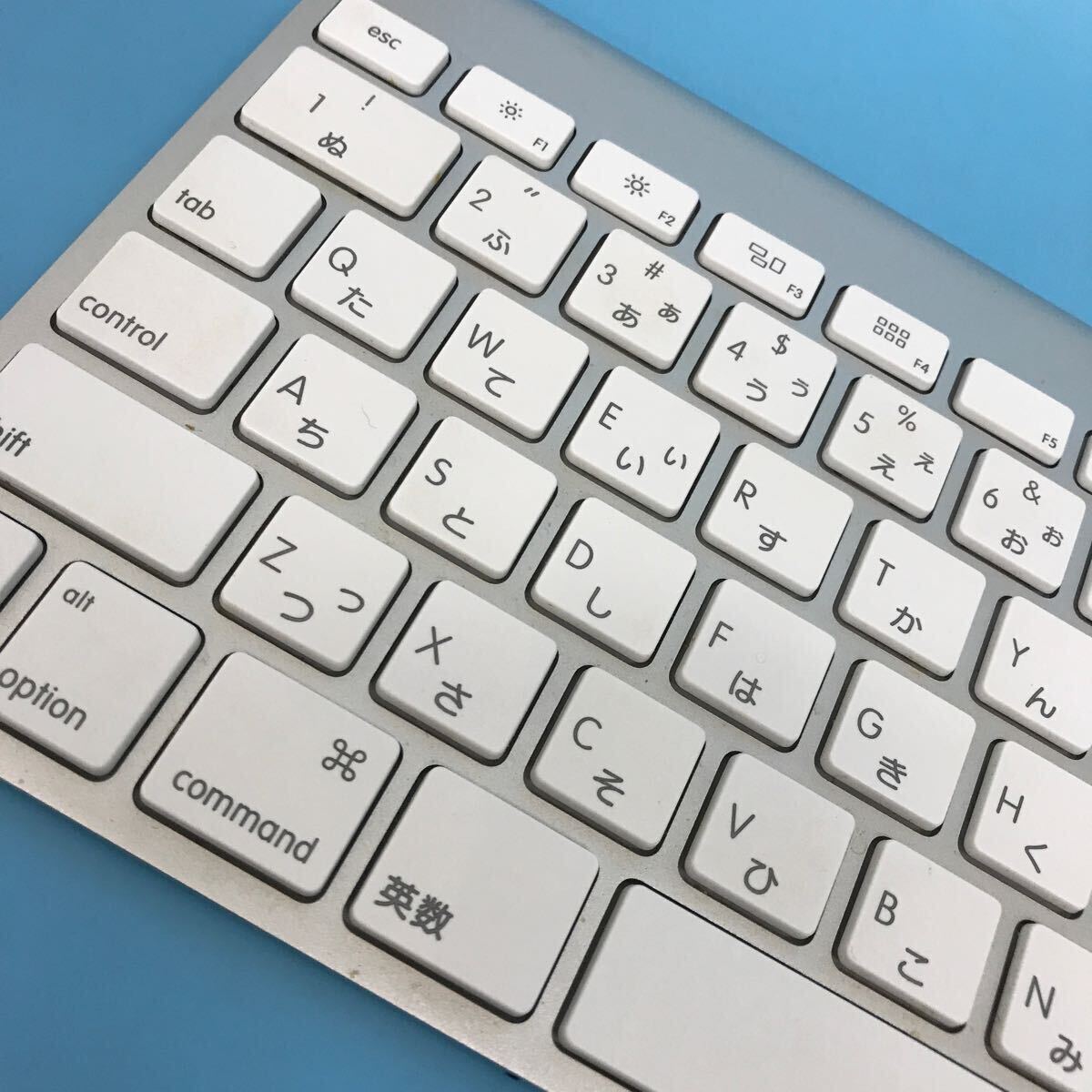 レ) [動作確認済み] Apple アップル Wireiess Keyboard 無線 ワイヤレス キーボード A1314 管理M 送料520円の画像3