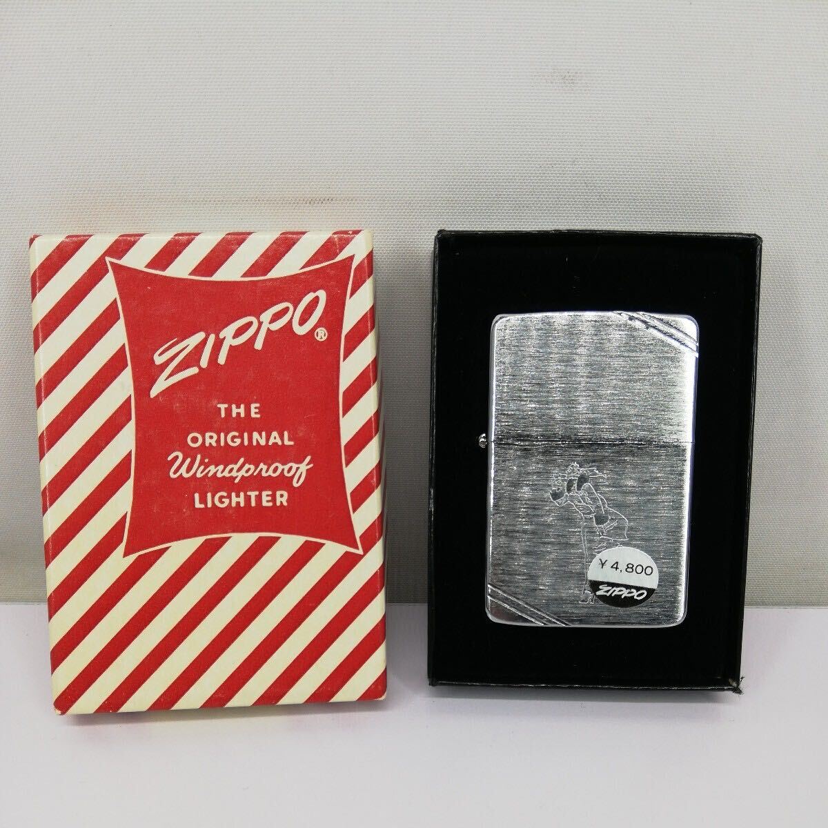 レ)[未使用] Zippo ジッポー AMERICAN CLASSIC / VINTAGE SERIES 1937 / #230 BRUSH CHROME FT / WINDY 1985年製 管理Y 送料520円の画像1