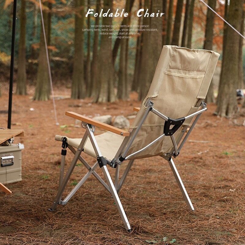 大人気 屋外のキャンプチェア3速調整可能なロングバック椅子 折りたたみリクライニングガーデンピクニックビーチリラクゼーション椅子_画像3