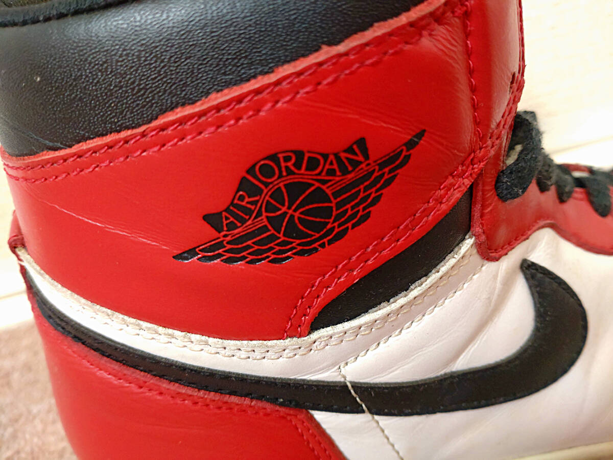 エアジョーダン1 94年復刻 ナイキ NIKE AIR JORDAN1 シカゴ chicago マイケルジョーダン ゴツナイキ 風車 SLAM DUNK スラムダンク AJ1の画像6