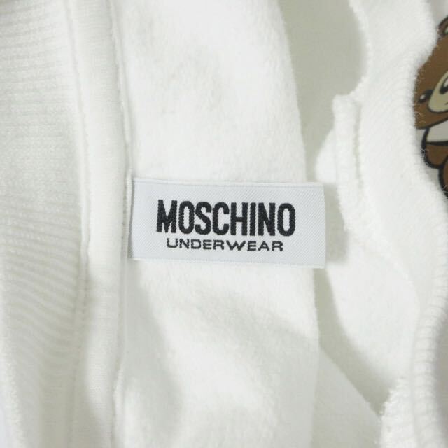 * most new work *MOSCHINO long sleeve sweat S sweatshirt T-shirt white teddy bear .. Moschino men's lady's unisex regular goods 