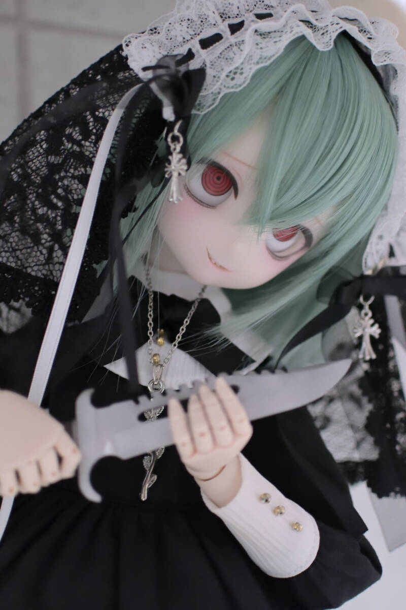 DDH-27 開口カスタムヘッド(SW肌)＋デカールレジンアイ＋ウィッグ MDD【TUSK】の画像5