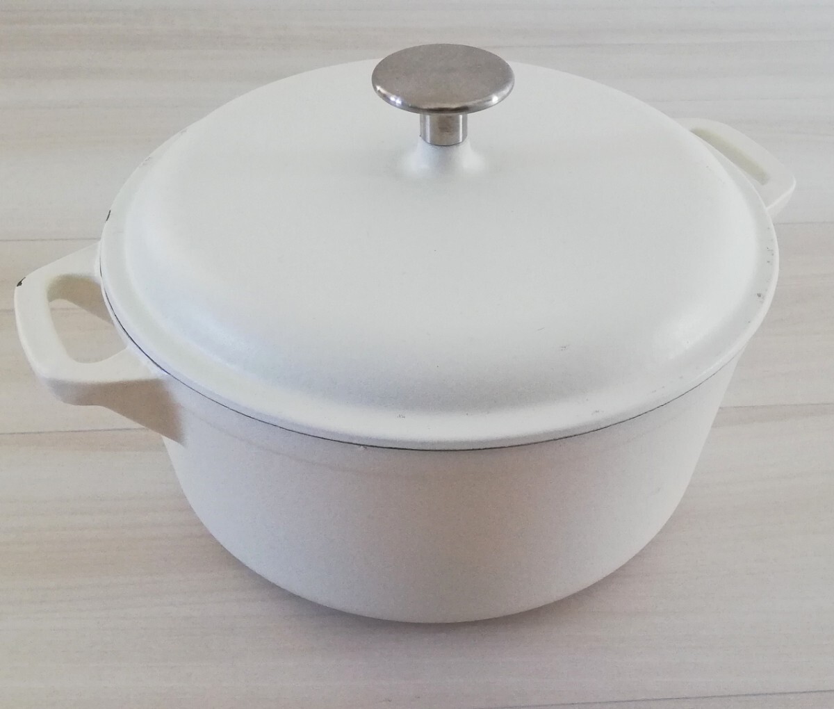 鋳鉄鍋、鉄鍋、無加水鍋、両手鍋、24cm 、IH対応_画像2