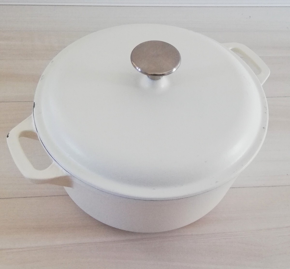 鋳鉄鍋、鉄鍋、無加水鍋、両手鍋、24cm 、IH対応_画像1