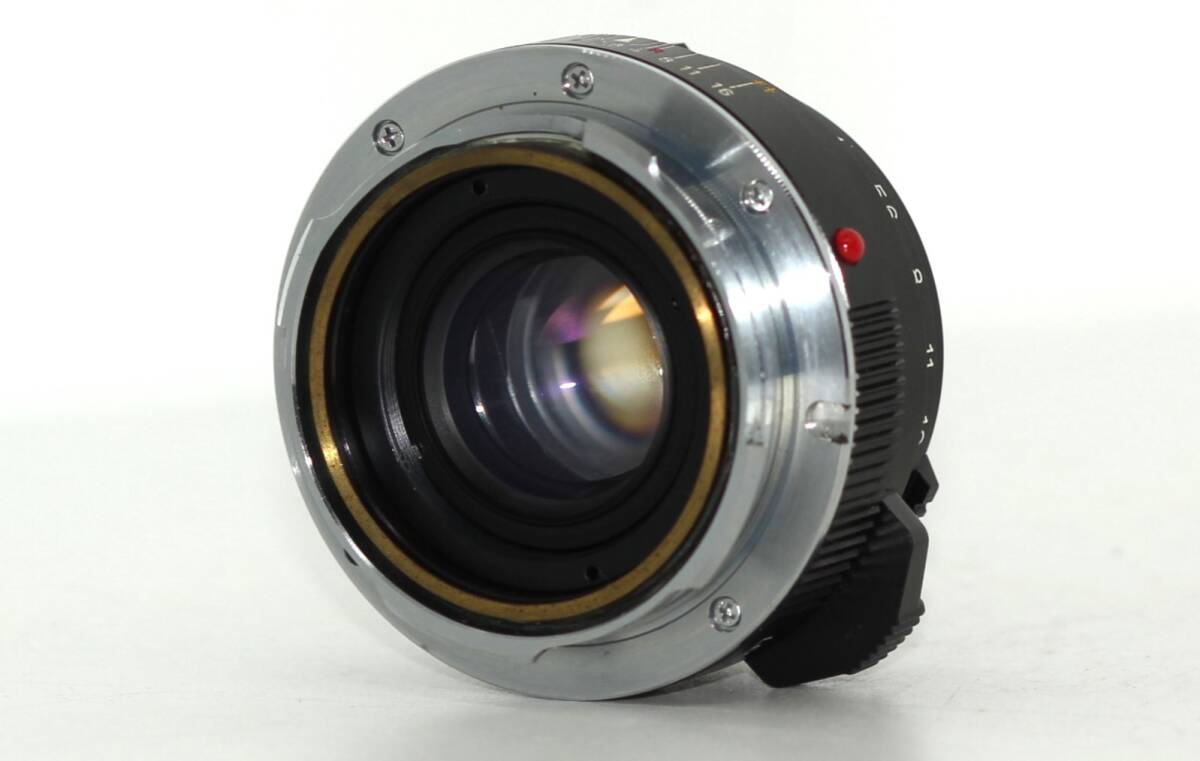 ★極上品★ MINOLTA ミノルタ M-ROKKOR 40mm F2 ライカMマウント 前後キャップフード付属 #M093の画像3