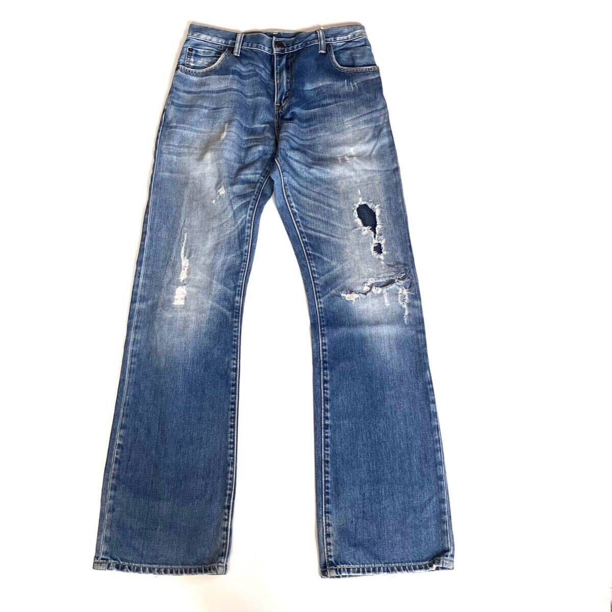 ★☆W30inch-76.20cm☆★Levi's517 EOP→End of Production★☆ファンキーダメージ！☆★_画像4