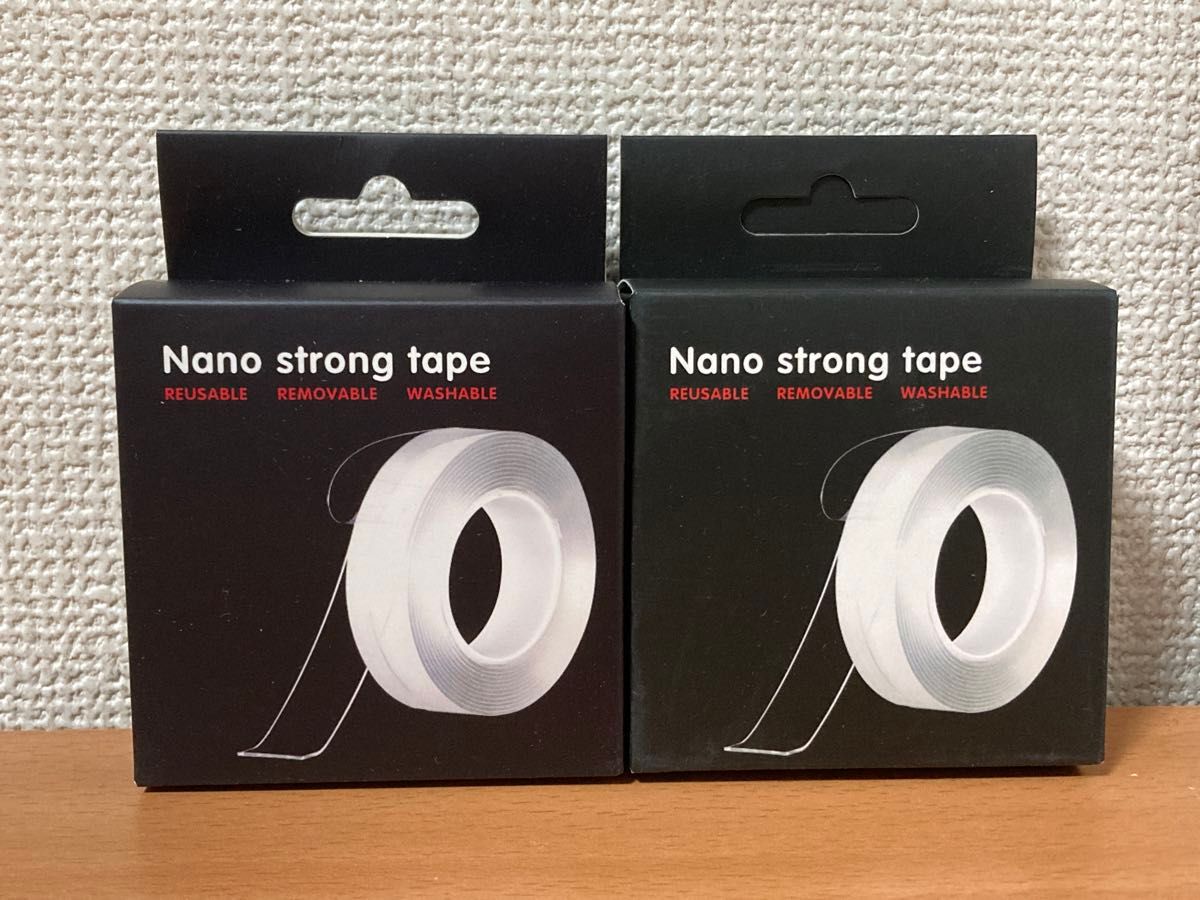 2個　両面テープ 強力両面テープ 超強力 魔法のテープ 滑り止めシール シート のり残らず 繰り返しOK