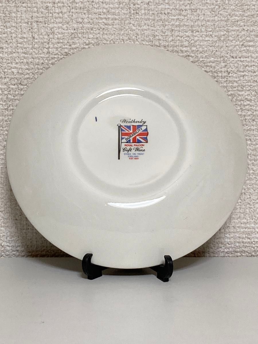 ROYAL FALCON ロイヤルファルコン　小皿　2枚　イギリス　陶器　ロンドン 絵皿 プレート