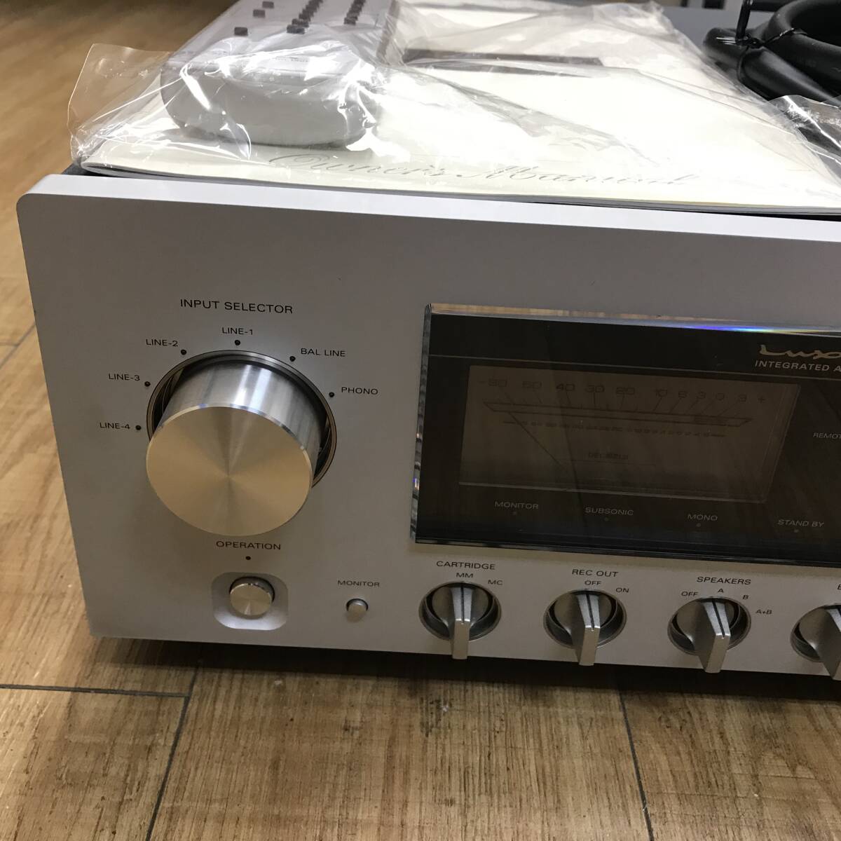 LUXMAN L-550AX ラックスマン プリメインアンプ 動作良好品 売切り！の画像3