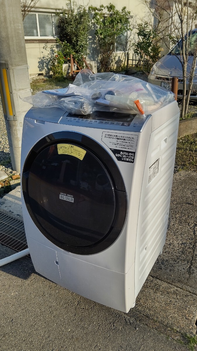 HITACHI 日立 ドラム式洗濯乾燥機 BD-SX110ER 2020年製 右開き 洗濯11kg 乾燥6kg ビッグドラム 洗濯機 取扱説明書 付属品の画像1