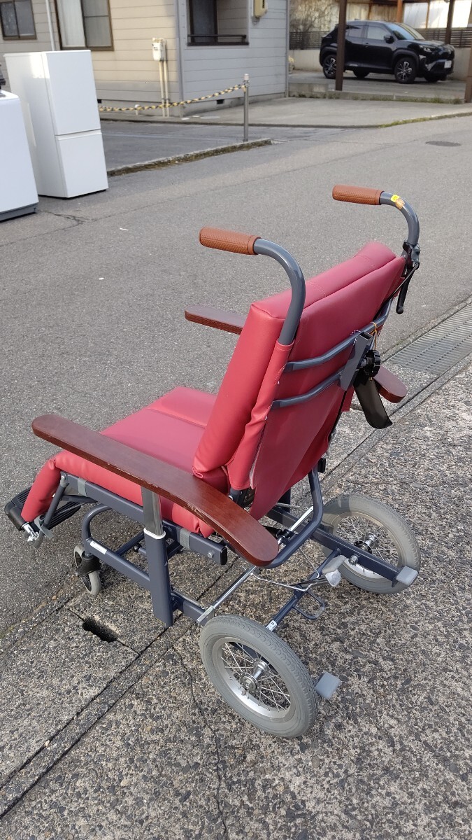 介助型 スチール製 フルリクライニング車椅子　[メーカー]日進医療器[型番]NHR-12 _画像5