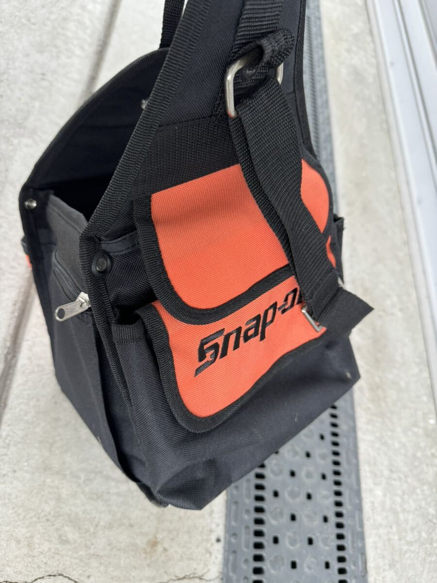  стоит посмотреть! распродажа!1 иен старт! Snap-on перевозка сумка для инструментов ящик для инструментов orange черный прекрасный товар 