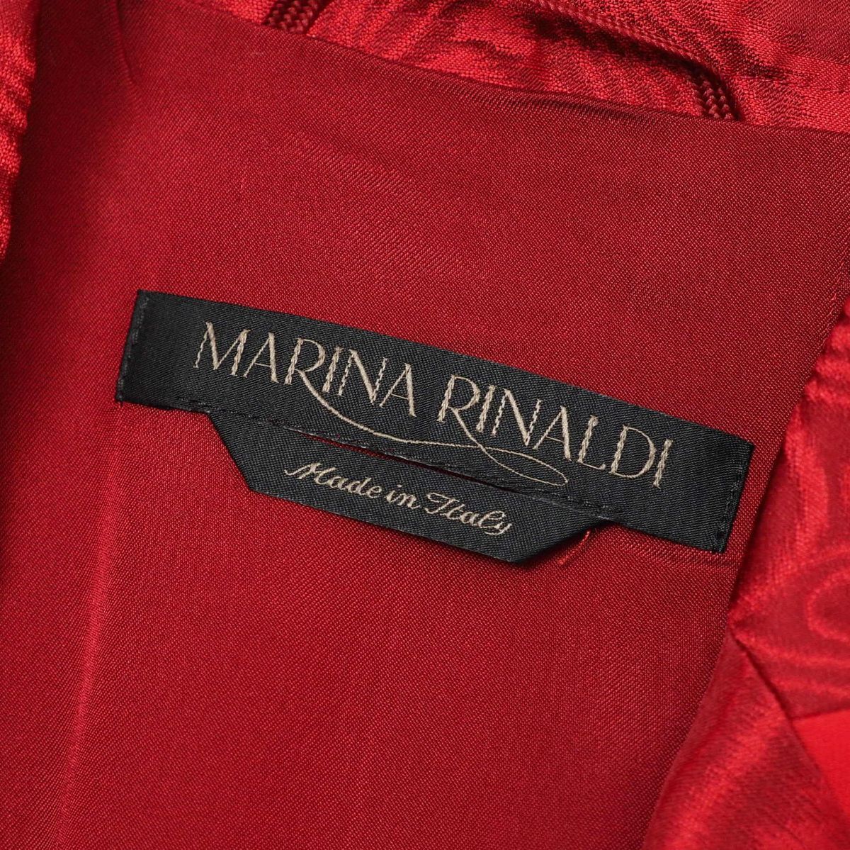 MG2217* Italy made Mali nali Nardi Marina Rinaldi tailored jacket single jacket 1B gold button red size 13