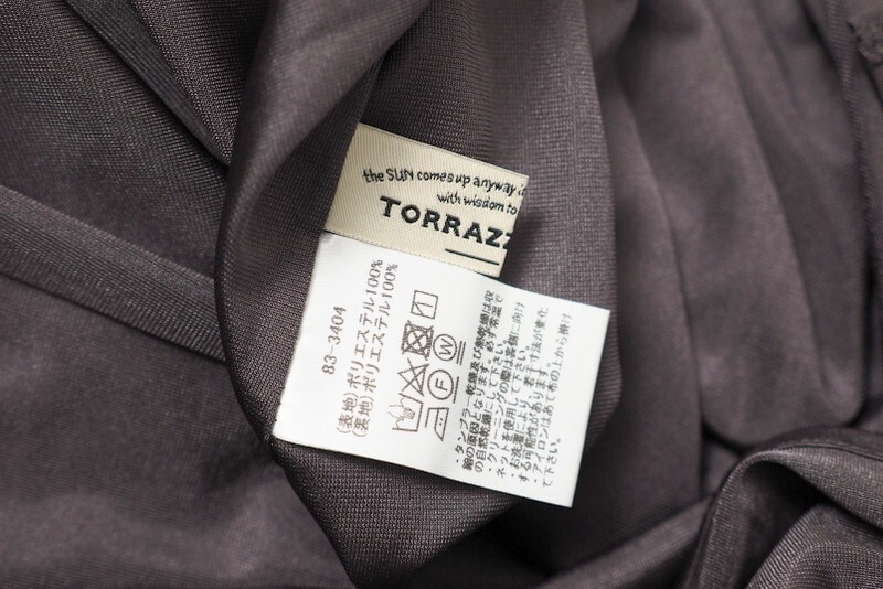 TG5157#未使用*トラッツォドンナ TORRAZZODONNA*ティアードワンピース*半袖*ロング*マキシ*ネイビー系*M_画像7