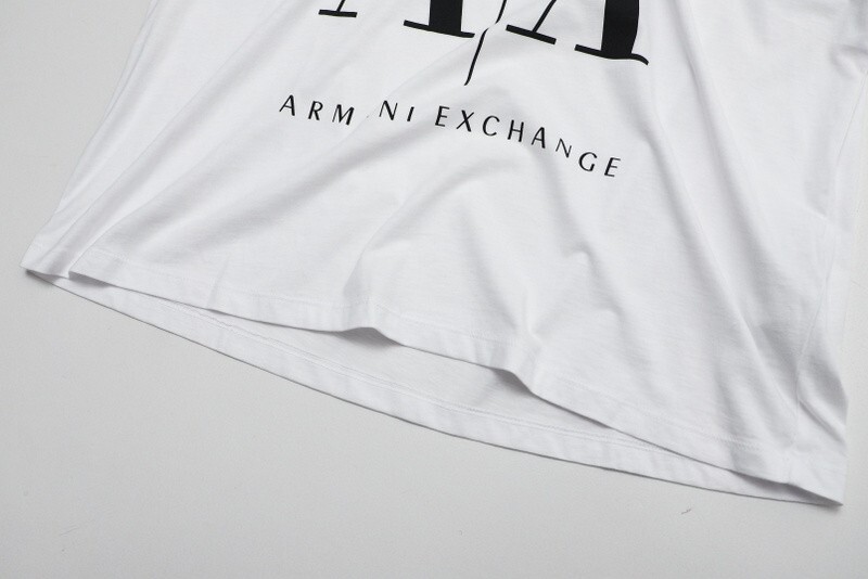 MG2440= Armani Exchange /A/X Armani Exchange* cotton 100%*rog* short sleeves * crew neck * pull over * T-shirt * cut and sewn *L* white series 