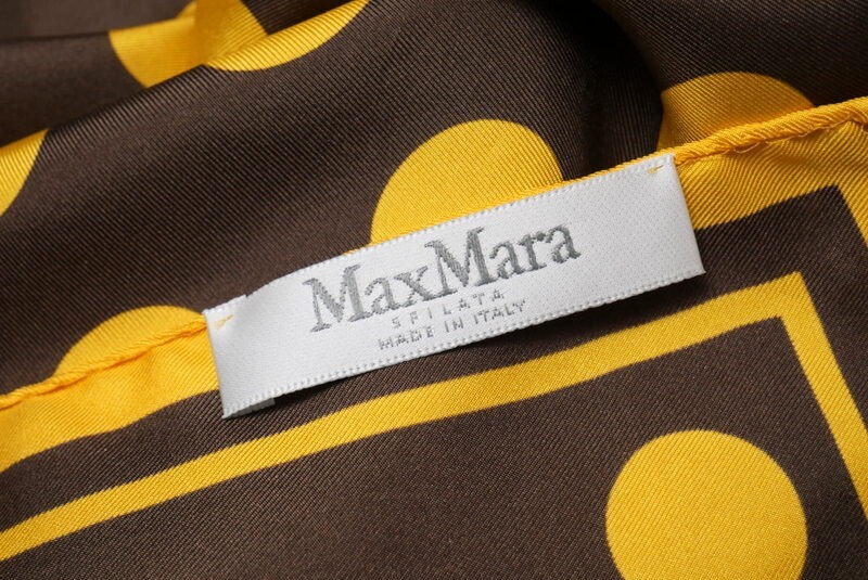 TH4265*《2点セット》マックスマーラ Max Mara SFILATA スポーツマックス SPORTMAX 大判シルクスカーフ ストール ドット柄の画像8