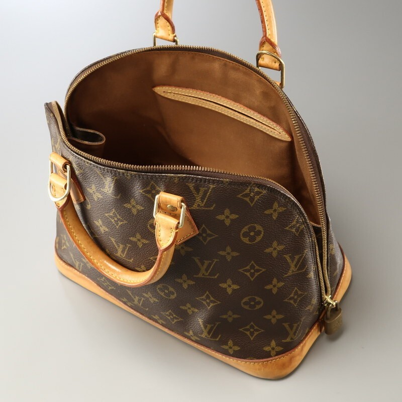 TH1968*フランス製 ルイヴィトン Louis Vuitton《アルマ M51130》旧型 モノグラム ハンドバッグ 鞄 TH1927