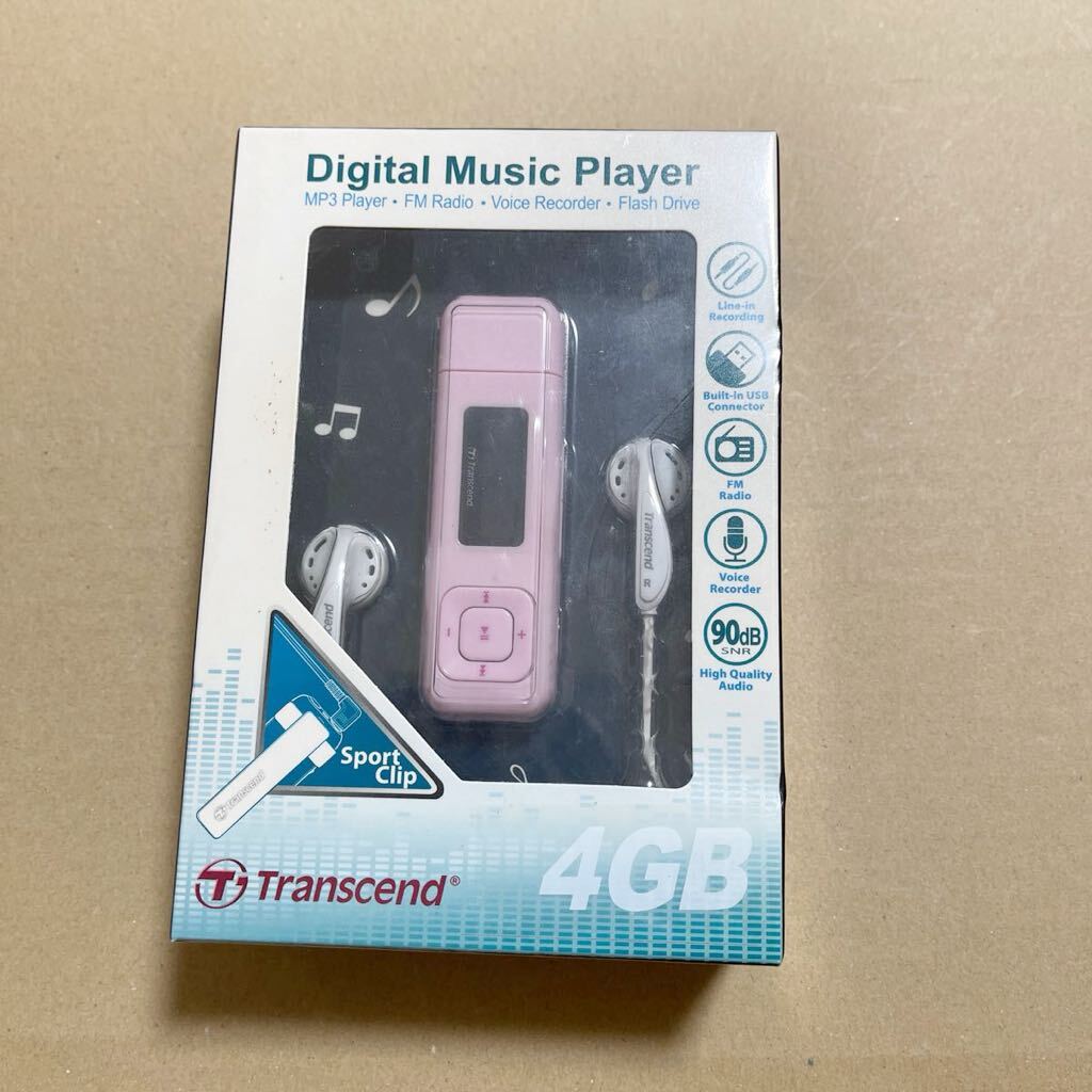 未開封新品 Transcend MP3プレーヤー MP330 4GB ピンクの画像1