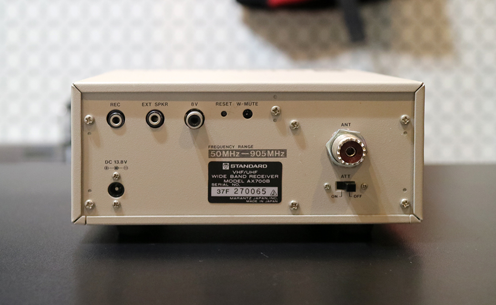 【美品】STANDARD「スタンダード」V&UHFワイドバンドコミュニケーションレシーバー AX700Bの画像6