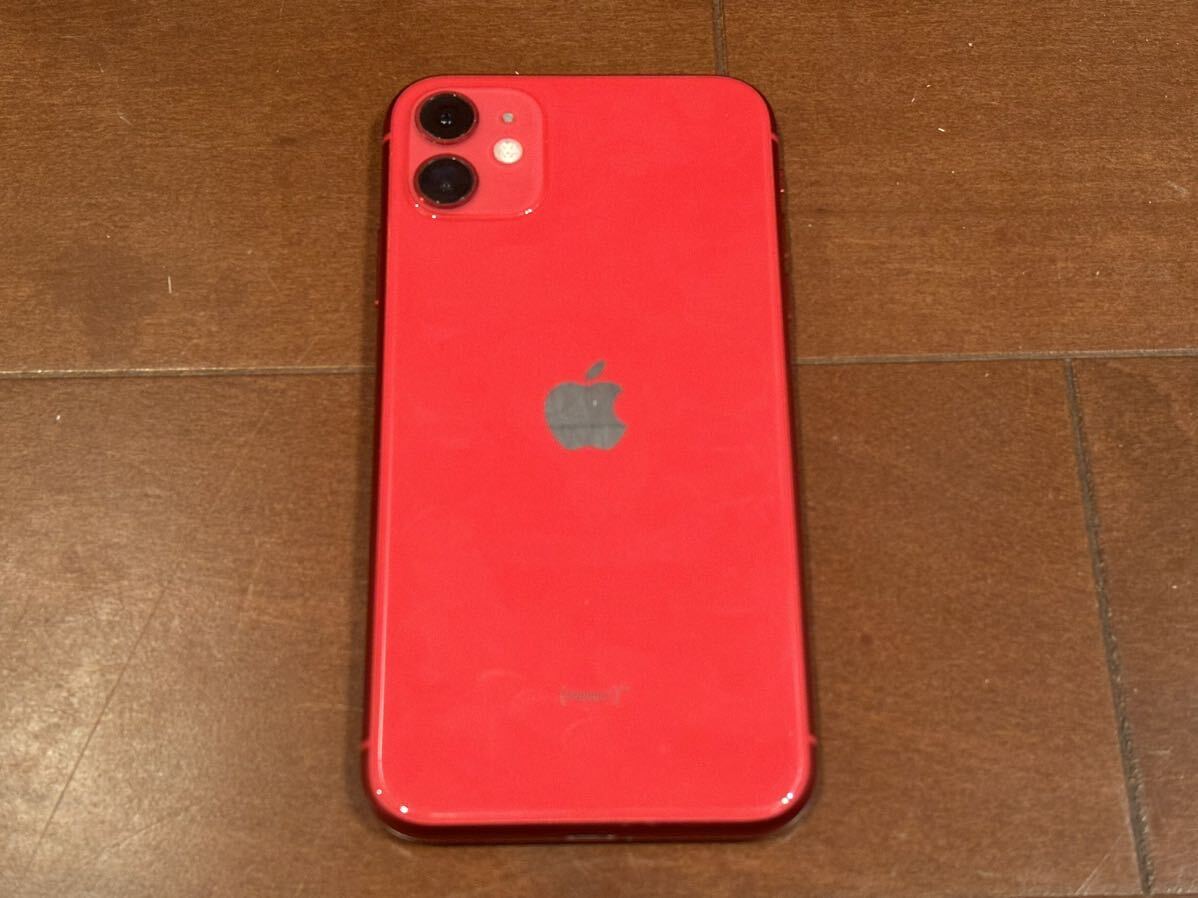 iPhone11 256GB プロダクトレッド SIMフリー 【美品】付属品付き ★送料無料 Apple RED_画像2