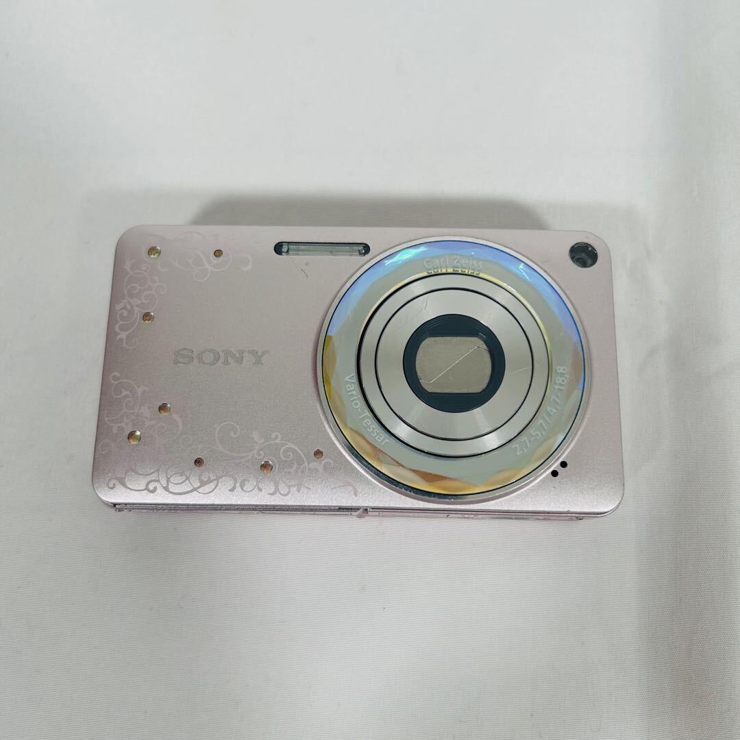【シャッターOK】SONY ソニー ピンク DSC-W350D  カメラの画像2